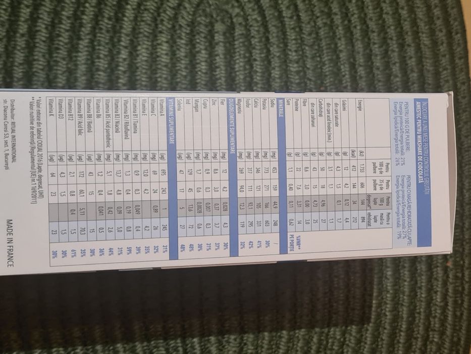 Lipozal Shake de inlocuire a mesei