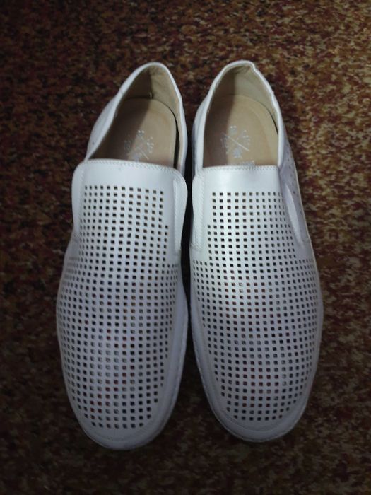 Pantofi sport de vara albi STACEY ADAMS superbi masura 47