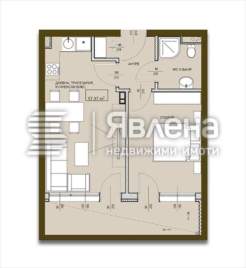 Продава се Двустаен апартамент в Поморие - 65 кв.м за 1257 €/кв.м - Снимка #1
