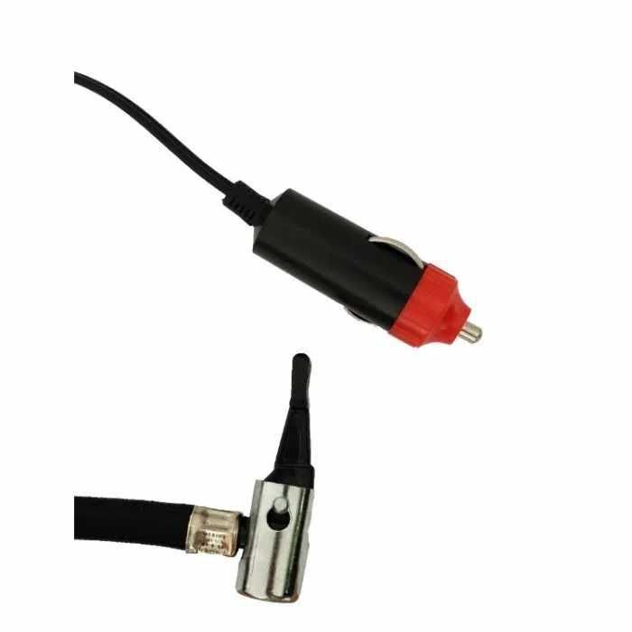 Въздушен Компресор за Гуми в Кутия Куфар 12V с 3 накрайника