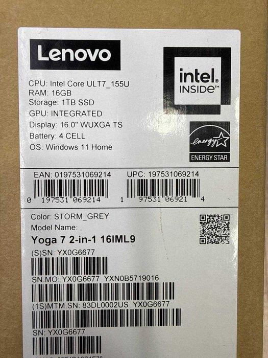 lenovo yoga 7 2-in-1 16iml9