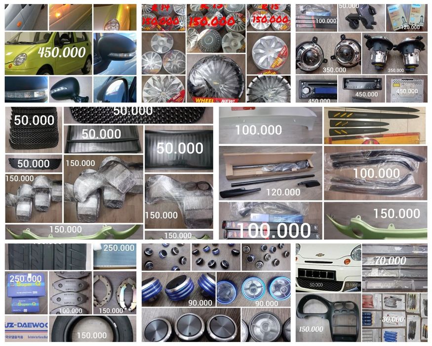 Заводские детали на Матиз аксессуары навороты производство Кореиское.