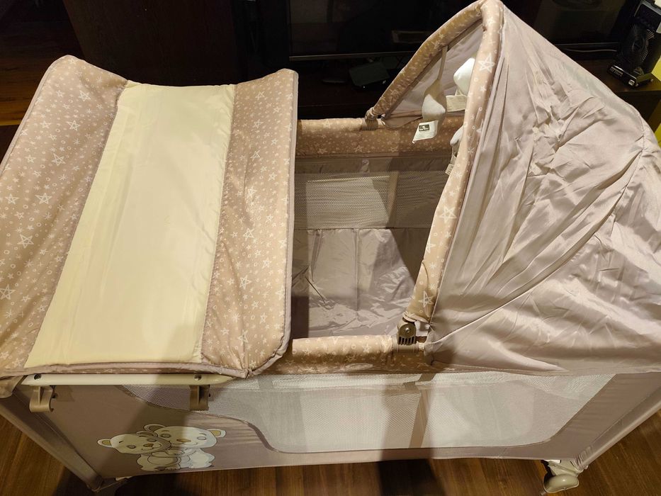 Бебешка кошара за спане и игра Lorelli Moonlight Plus, 2 нива