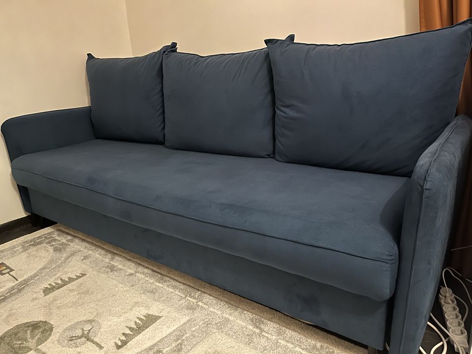 Диван син разтегателен 220/95