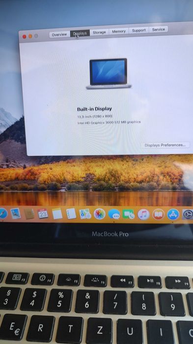 MacBook Pro 13-inch, model A1278/2011, RAM 8gb, SSD 240gb