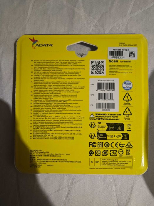 1TB SSD Adata su630