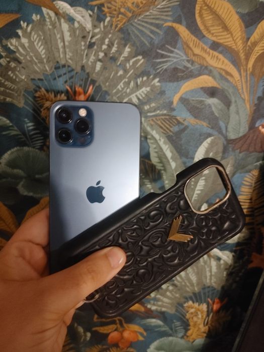 Iphone 12 Pro 128gb Pacific Blue 5G Velante husa cadou 77% baterie