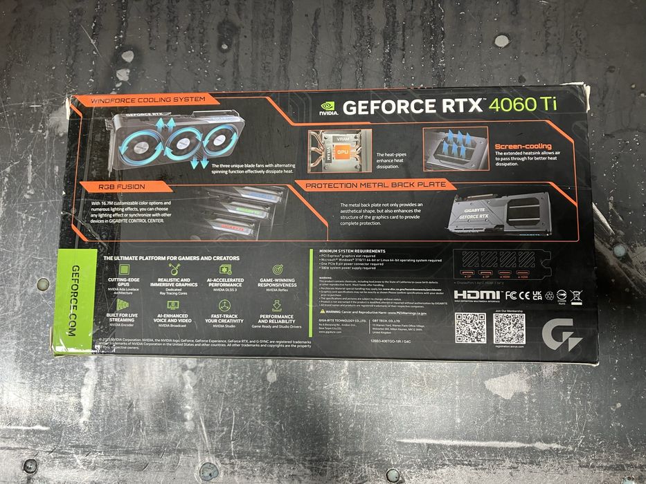 Geforce RTX 4060 Ti Gigabyte™