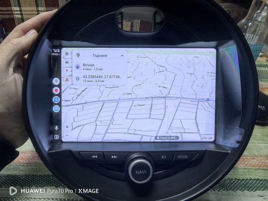 CarPlay & Android Auto за Mini Cooper F55/F56/F57 Plug and Play + камера