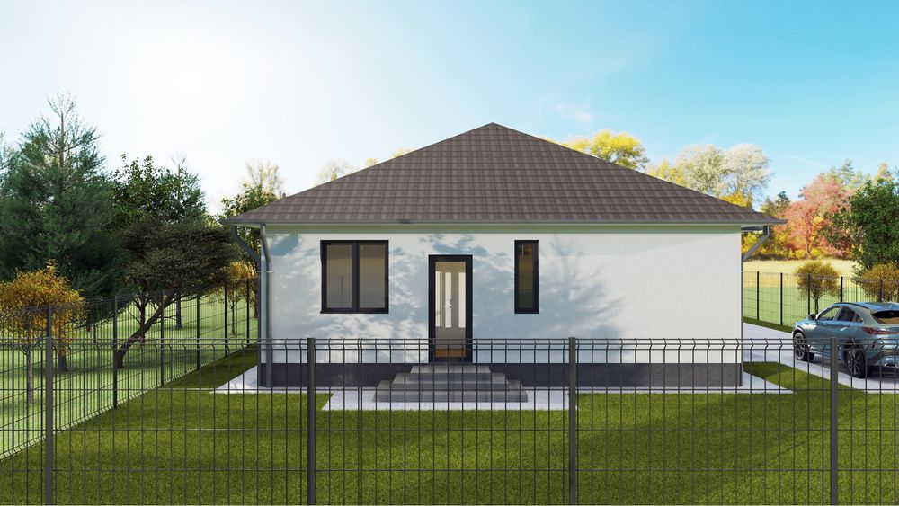 Casă Nouă de Vânzare în Sânpetru, Brașov | 3 Dormitoare | 2 Băi | La Cheie | 124 mp