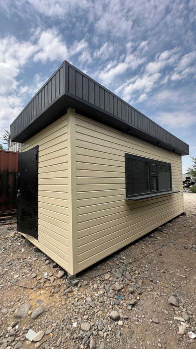 Утеплённый киоск / офис из контейнера 20 футов — под заказ, под ключ