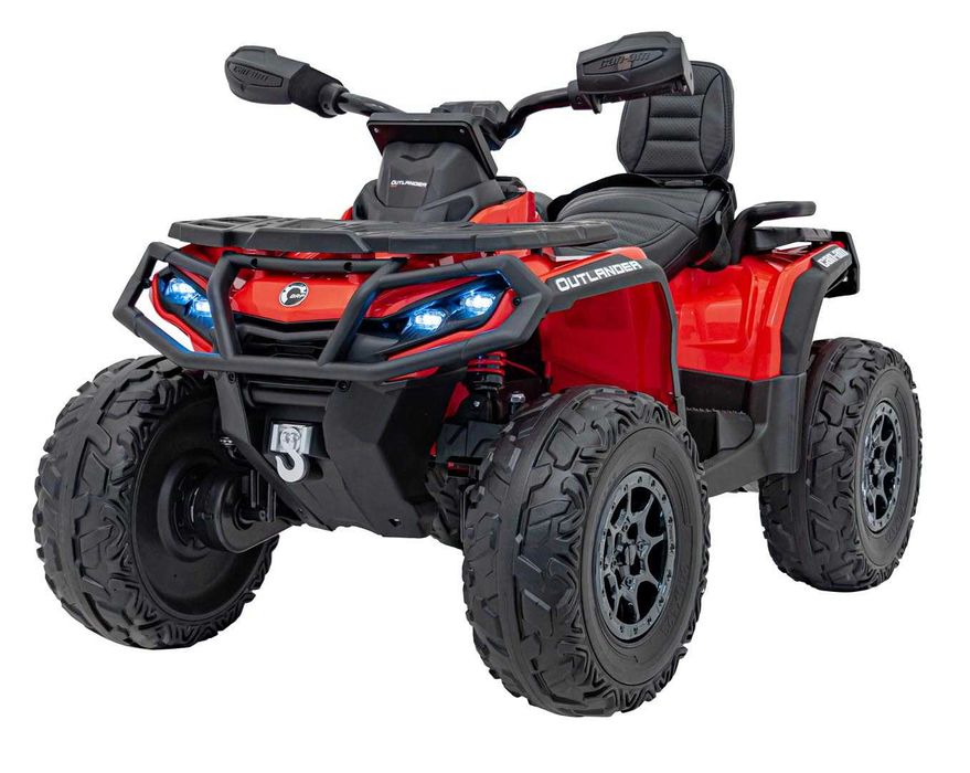 ATV electric pt copii Autokids Can-AM OUTLANDER 24V 4x4 800W (005)Rosu