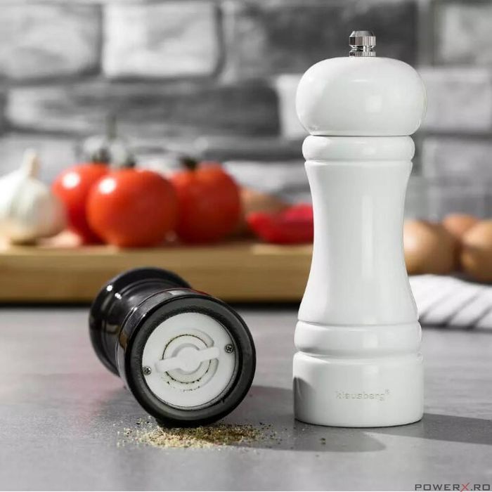 Set de 2 rasnite pentru sare, piper si alte condimente, din lemn