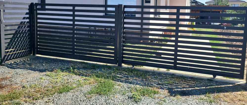 Gard,poarta acces auto si pietonala