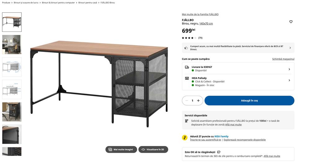 Birou pentru computer IKEA FJÄLLBO