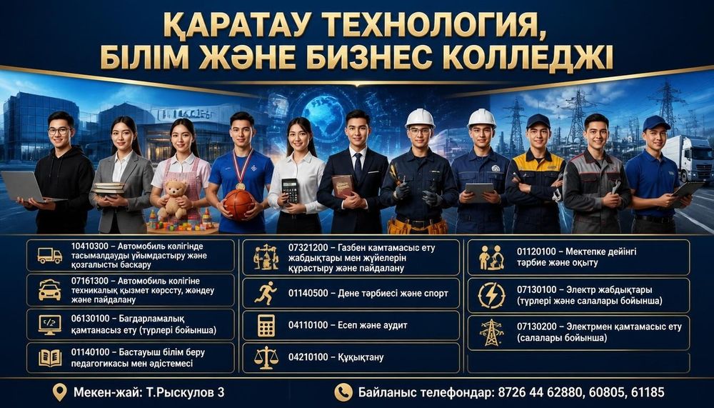 Колледжге оқуға шақырамыз