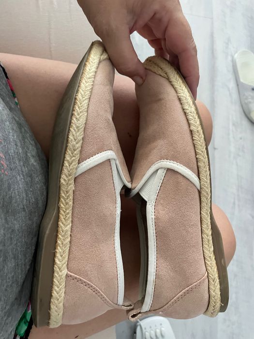 Espadrile roz prafuit 37