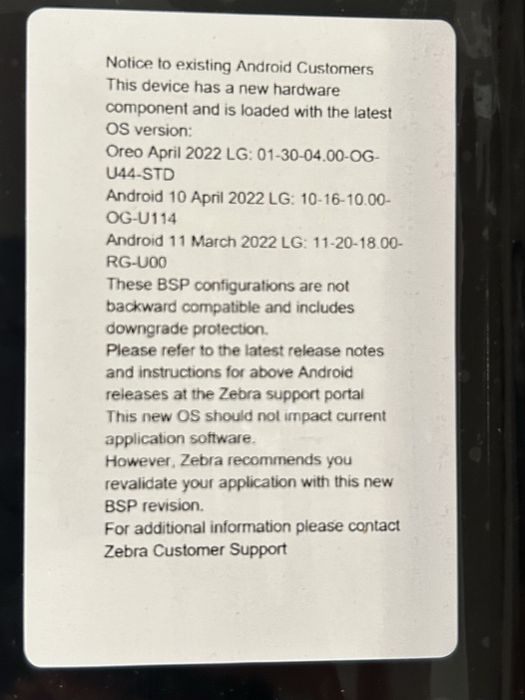 NEW! Zebra RFID TC52 TC520K-1PEZU4P-A6 PDA terminal de date