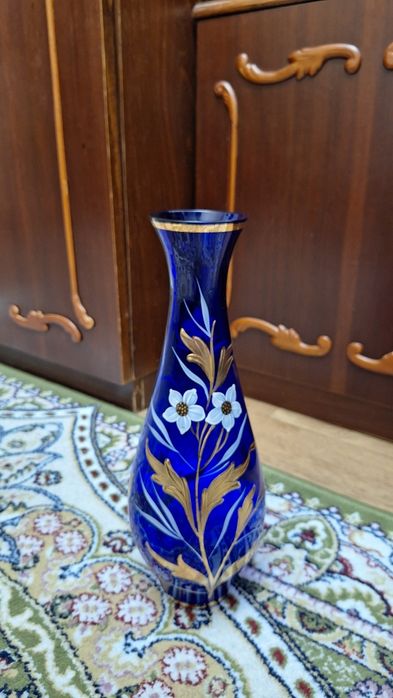 Ваза 35 см чешское стекло