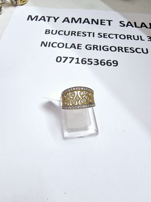 Vand inel dama din aur 14 k 4.92 g cod 373