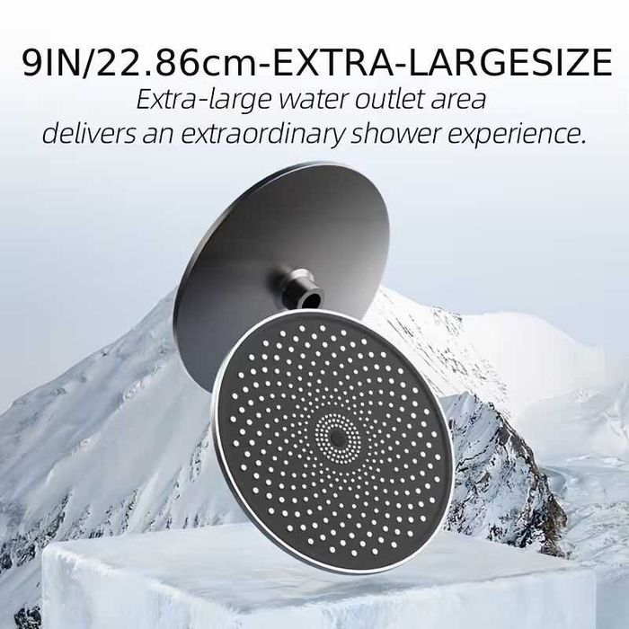 Луксозна душ система със светещ смесител дисплей и 4 функции бутони