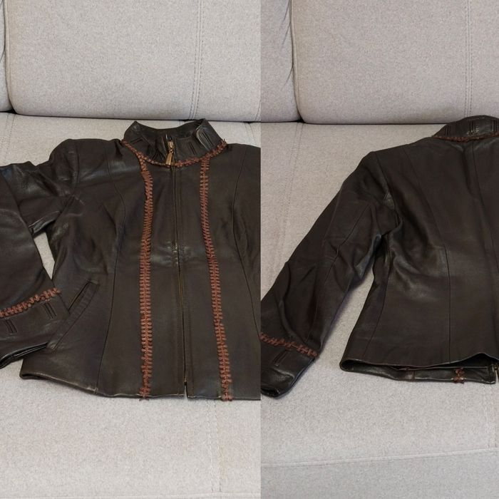 Продам коженая курткс р46