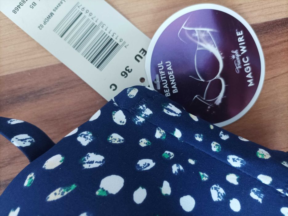 Triumph/Twin set  36C нов бански и сутиен от две части