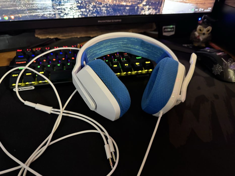 Logitech - G335, бели/сини