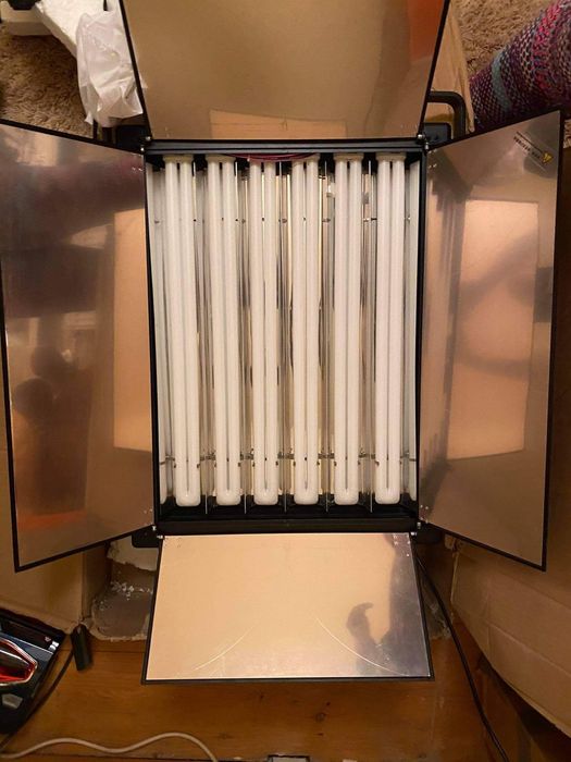 Флуоресцентно коригирано  осветление за студио, лампи 2 бр