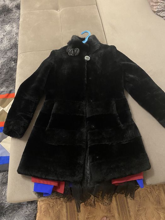 Мутон шуба, зима.