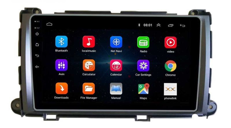 TOYOTA SIENNA 2010-2017 - 9'' Андроид Навигация, 7513