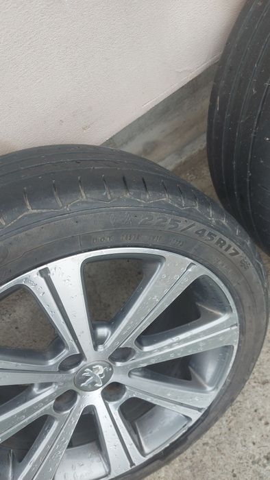 JANTE 4 X 108 R17 Peugeot 3008 , 308 , etc + Cauciucuri Vară 225 45 17