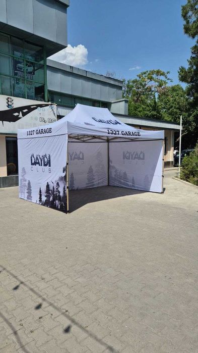 Палатка шатер с логотпом (logotip bilan soyabon)