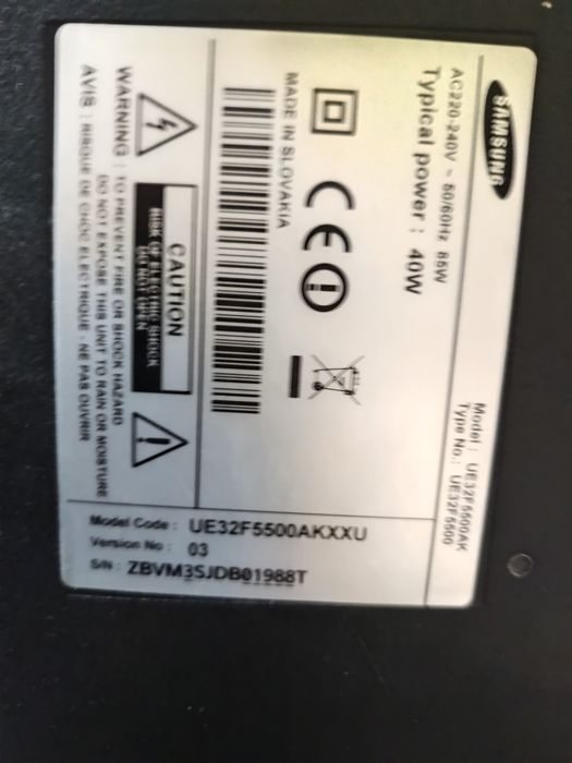 Smart TV Samsung UE32F550 diagonală 81 cm