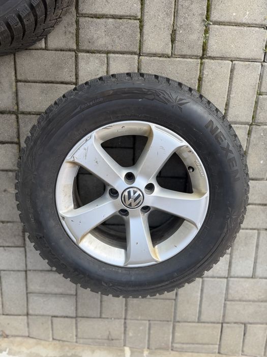 Jante Volkswagen + Cauciucuri iarna 215/65/16 5x112 ET33 Tiguan/Touran