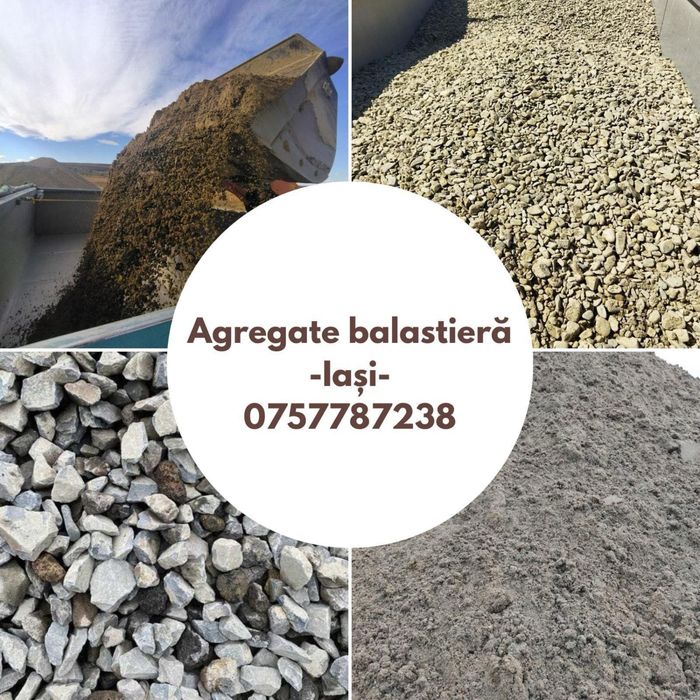 Agregate de Balastiera - Nisip / Amestec / Piatra drumuri / Sorturi!