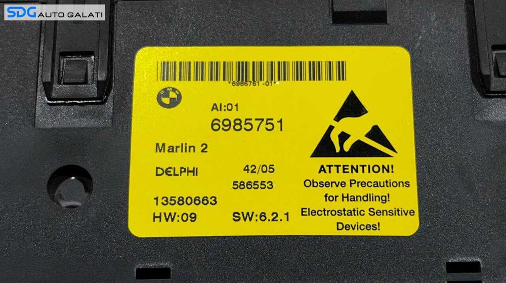 Panou Consola Buton Butoane Incalzire Scaun Scaune DTC Senzori Parcare BMW Seria 5 E60 E61 2003 - 2010 Cod 6985751 [L5973]