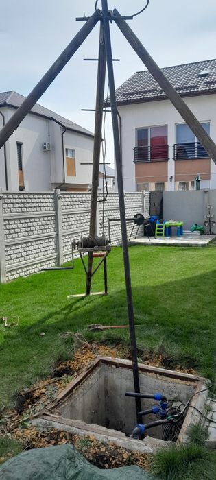 Foraje puțuri,denisipări piloni de sustinere