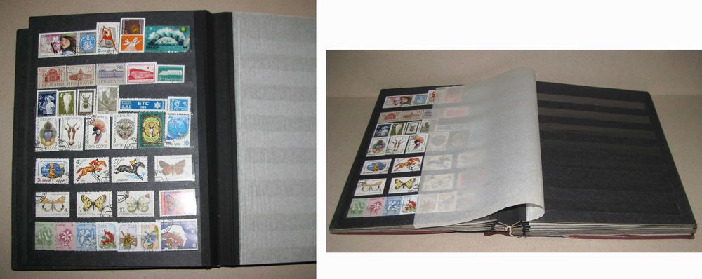 Албум класьор с клеймовани марки ок. 250 бр. бълг. руски полски