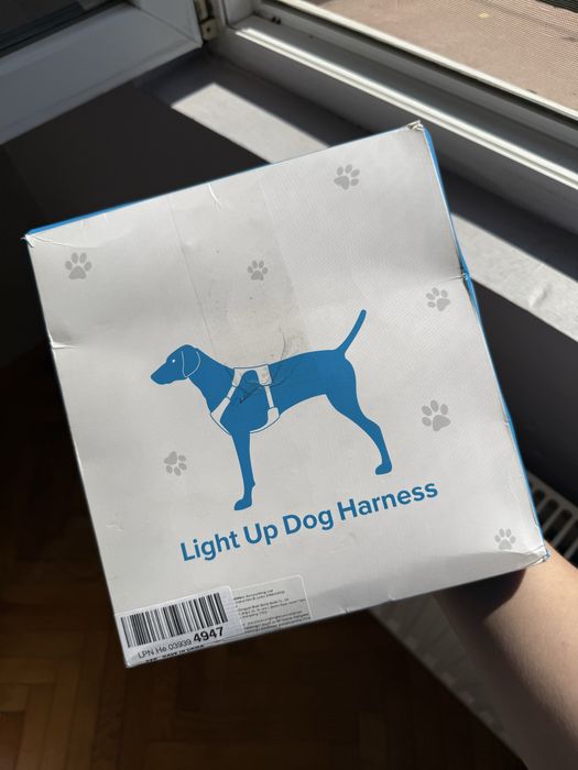 Светещ нагръдник за куче (Light Up Dog Harness) – LED, USB зареждане
