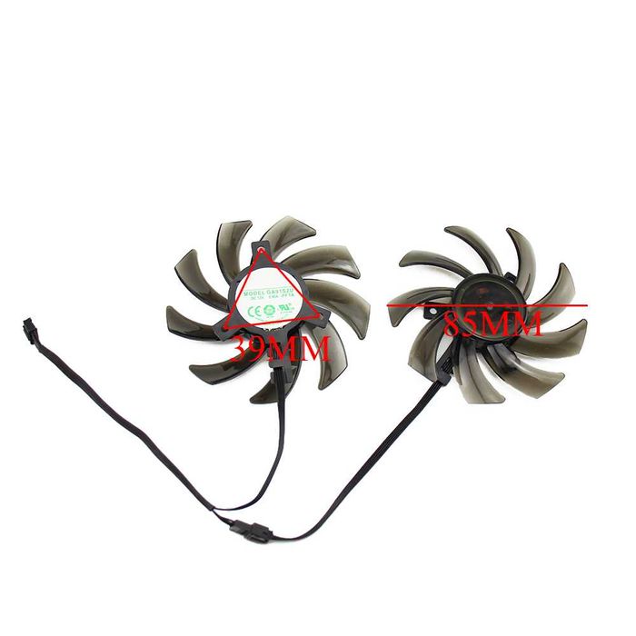 Set 2 Ventilatoare PALIT 87mm, GA91S2U , 0,40A, 4pini