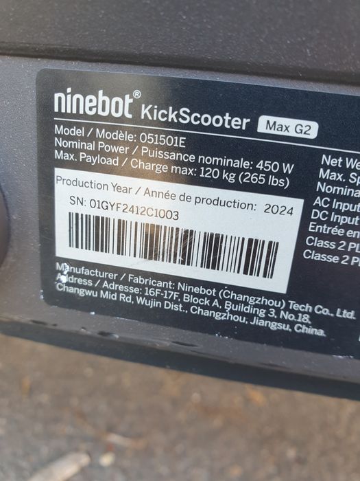 Trotinetă segway ninebot Max G2