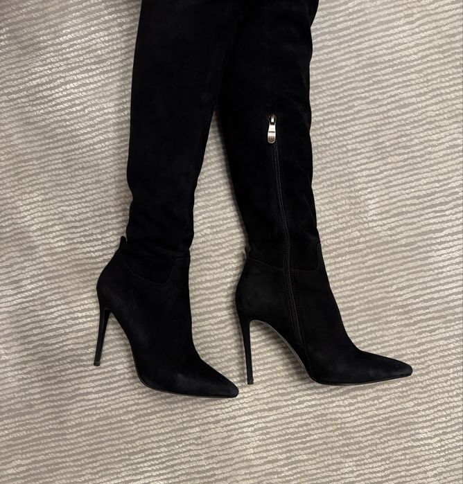 Ботфорты натуральная замша