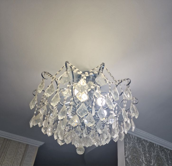 Люстры в гостиную хрусталь