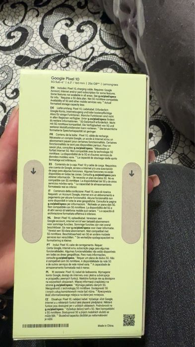 Google Pixel  10 256 gb