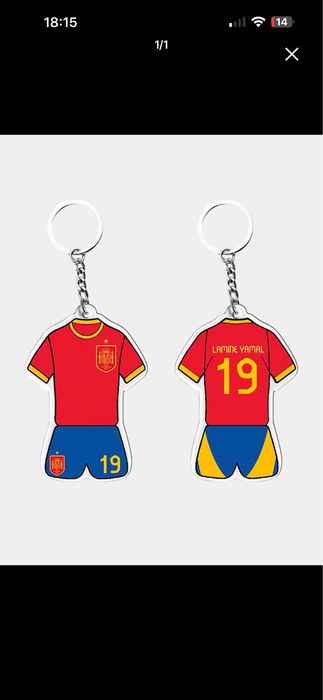 Брелки с футболистами