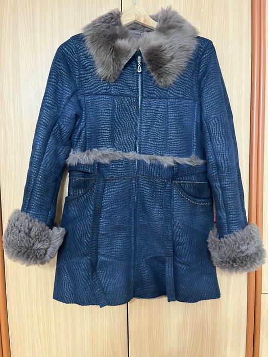 Cojoc piele si blana naturala - 280 lei (stare impecabila)