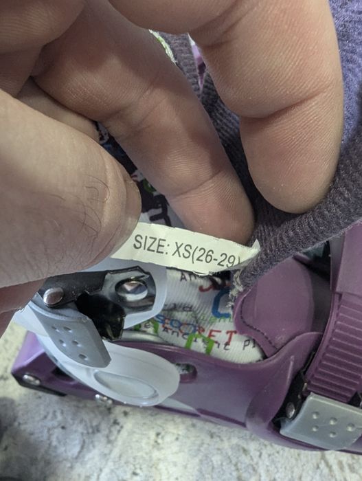 Детские ролики, размер увеличивается