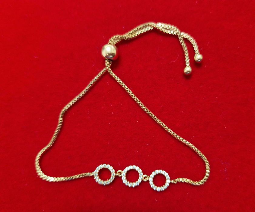 GB11, bratara placata aur 14k,model reglabil, deosebita,zirconii