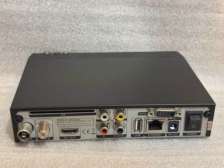 Спутниковый ресивер V8 Golden (DVB-S2/T2/C) — полный комплект